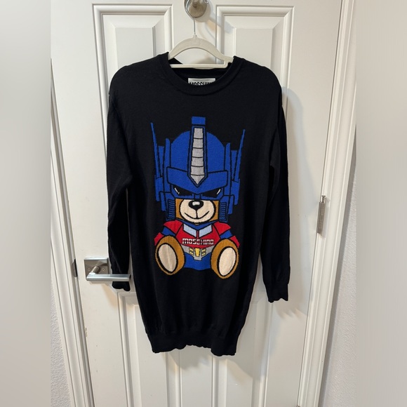 Moschino 100% Wool Transformer Sweater - Picture 5 of 9